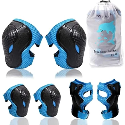 Knieschoner, Ellenbogenschoner, Armschoner, Kinder, Fahrrad, Skaten, Schutzset
