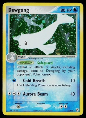 Pokemon Card - Dewgong FireRed & LeafGreen 3/112 Holo Rare