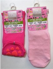 Enrico Coveri short sock non-slip girl 1 pair cotton Art. Girl1