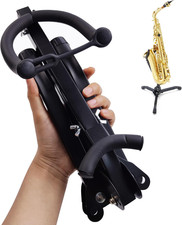 Alto Tenor Saxophone Stand, Foldable & Adjustable Saxophone Holder for Alto Sax