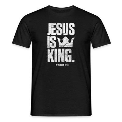 Jesus Is King Gott König Offenbarung 17:14 Männer T-Shirt