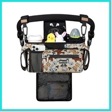 Universal Baby Stroller Organizer, Stroller Caddy with Detachable Mesh Bag  ...