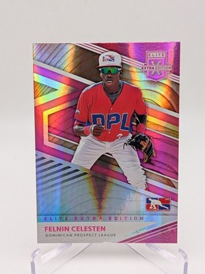   2020 Elite Extra Edition Pink #181 Felnin Celesten - Rookie Mariners
