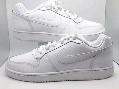 Nike Ebernon Low Triple White Men s 8.5 / Women s 10 (AQ1775-100)   New With Box