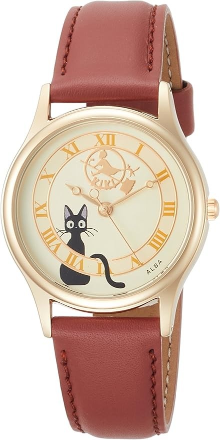 ALBA Delivery Watch Ghibli ACCK411 Jiji Studio Leather New Service Black Kiki's - vintagewatches.pk