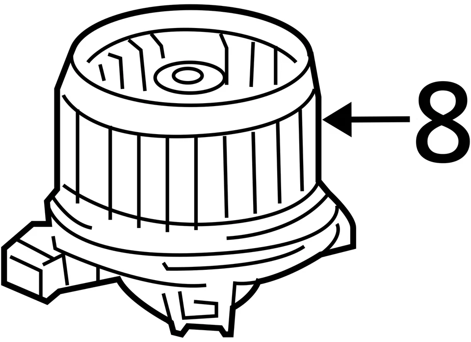 Motor soprador CA 2007-2021 Toyota Tundra aquecedor LVHRR - Imagem 4 de 4