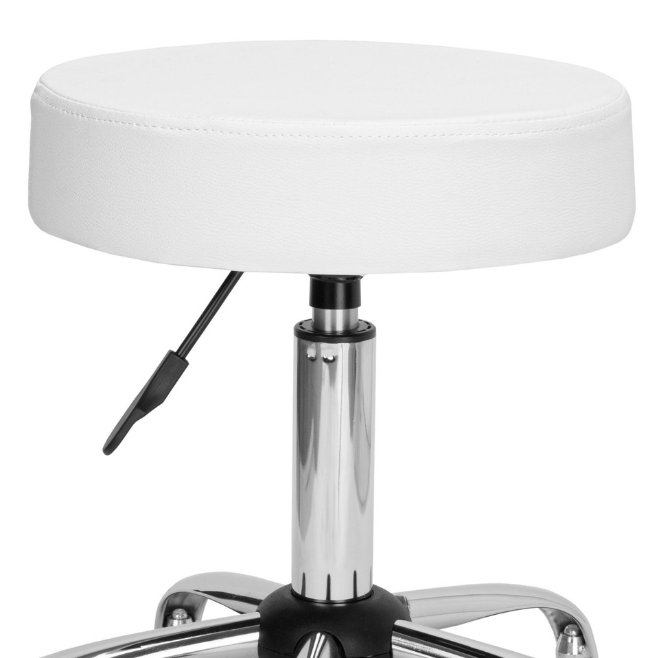 Tabouret de coiffure blanc TULSA