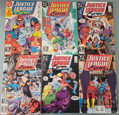JUSTICE LEAGUE EUROPE #1-50 (1989) DC #6 1ST CRIMSON FOX! FULL COMPLETE RUN