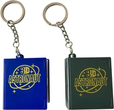 Davidamy'S Gift 3D Pop-Up Book Mini Astronauts Toys Cute Keychain for Kids Backp