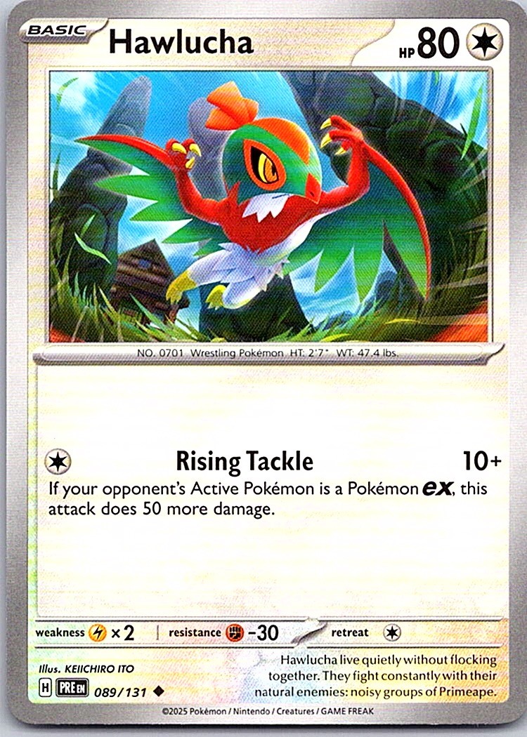 Hawlucha Uncommon SV: Prismatic Evolutions 089/131 NM