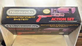 NES: Action Set- CIB- VG Cond.-Orange Zapper Version W/ game, manuals & Inserts