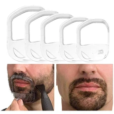 Beard Shaper Goatee Mustache Grooming Tool Face Hair Styling Template for Man - 