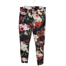 NEW 7 For All Mankind Women's The Ankle Skinny Floral Jeans High Rise Sz 27