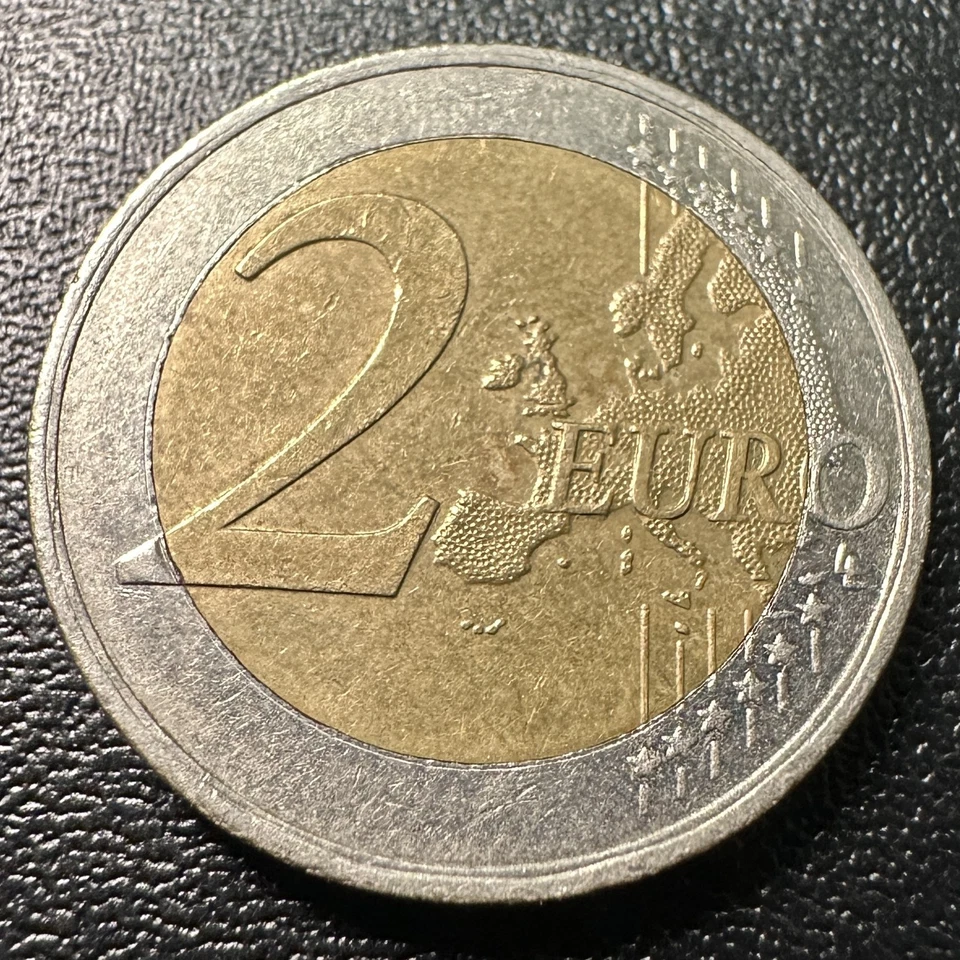 2016 Germany 2 Euro Eagle – D Mint – Error Coin – Off-Center Core / Double Rim - Image 2 of 2