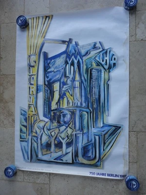 AFFICHE ALLEMANDE 75 JAHRE BERLIN 1987 - Photo 1/4