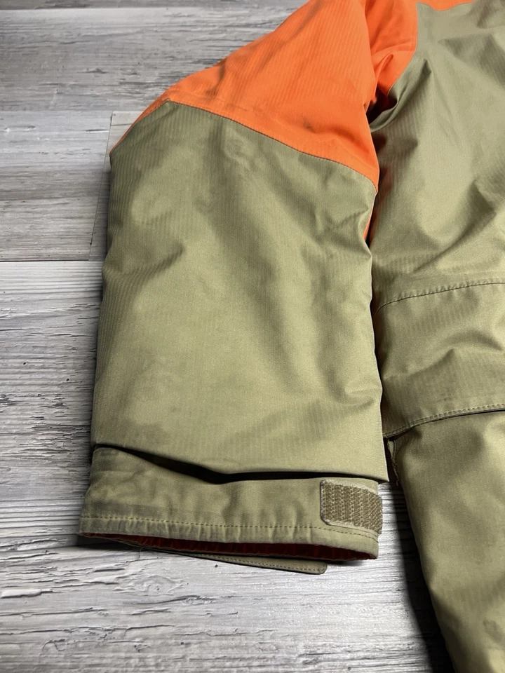 Parka Patagonia Niños Marrón Naranja Abrigo de Caza Aislado Juvenil Talla XL Cremallera Foto 4 de 4