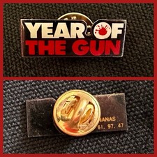 “Year of the Gun” Cinema Movie Vintage Lapel Pin Badge Collector 1991