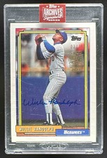 2023 Archives Signature Series Auto /36 1992 Topps #116 Willie Randolph