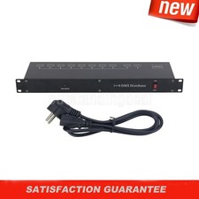 DMX512 8CH DMX Distributor DMX Amplifier Splitter for Stage Lights PAR Beams os6