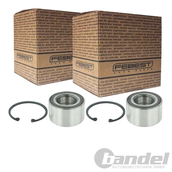 2X Febest RADLAGER-SATZ Vorne Links+Rechts Passend FüR Ford Tourneo Transit-image