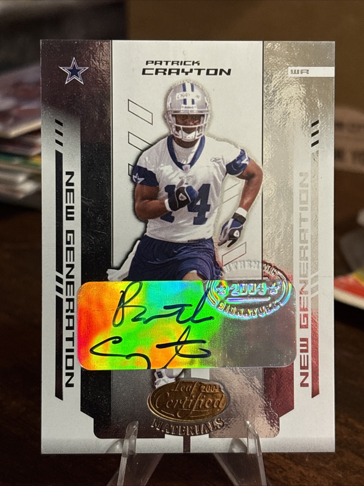 Patrick Crayton Leaf Certified Materials #180 Materials-Autograph
