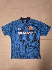 Original Authentic Umbro Manchester United 1992/93 Away Shirt Mens Size Large