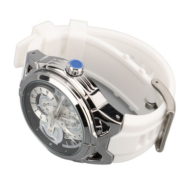 Quartz Wrist Watch For Men With Silicone Band 30M Water Resistant Fashion 3 UTS