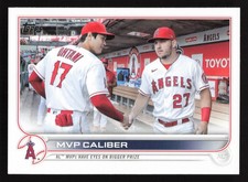 2022 Topps #US115 Shohei Ohtani/Mike Trout MVP CALIBER Los Angeles Angels