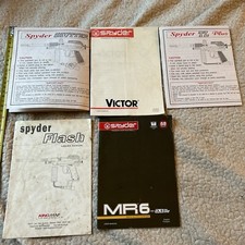 Spyder Paintball Manual Lot