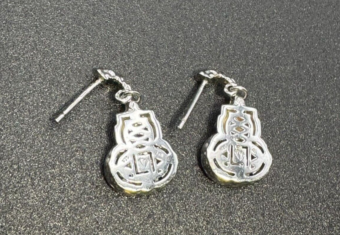 Brighton Inspired Silver Dangle Post Earrings - image 2