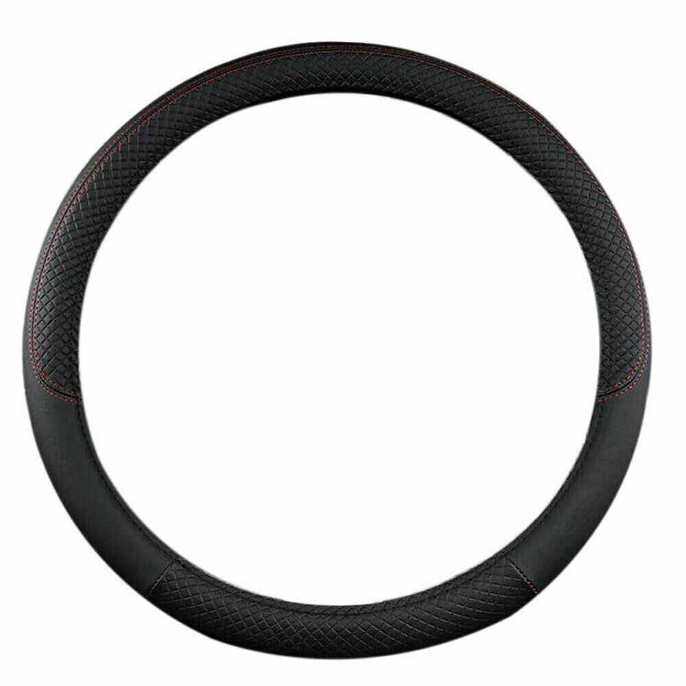 Universal 15" 38cm Leather Car Steering Wheel Cover Antislip Auto