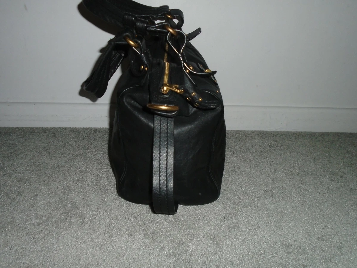 Marc by marc jacobs black leather bag sale