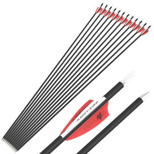 31" Carbon Arrows SP1000 ID4.2mm Archery Quiver Compound Bow Hunting Target - Picture 3 of 14