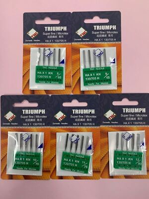 TNC Machine Needles HAx1 130/705 H (Microtex/Super Fine) 5/pack