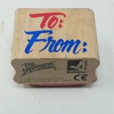 Rubber Stampede Posh Impressions To From Rubber Stamp