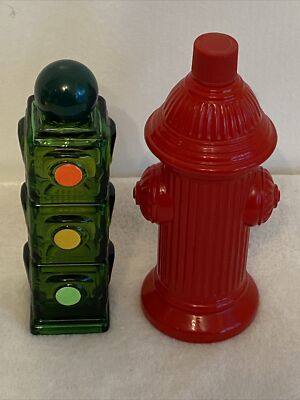 Avon Stop N Go Wild Country Aftershave Stop Light and Fire Hydrant 