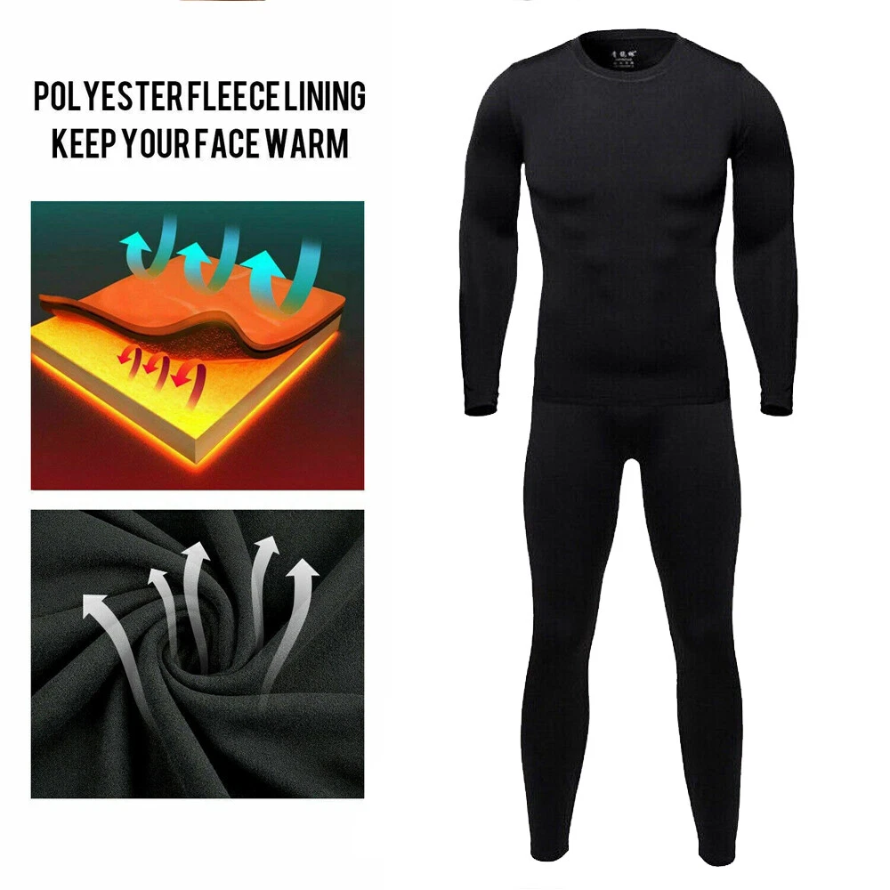 Men Thermal Top & Bottom Long John Underwear Set Winter Ultra Soft Fleece Lined
Opens in a new windo