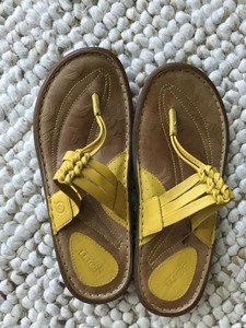 born yellow sandals
