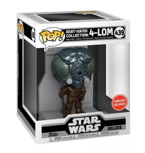 Funko Pop! Star Wars - Bounty Hunter Collection: 4-Lom #439 GS Exclusive + Case