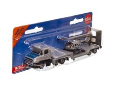 Siku 1610 Polizei Tieflader mit Helikopter OVP - 1003