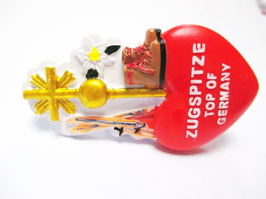 Zugspitze summit cross Bavaria magnet poly 9 cm Germany souvenir