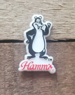 Vintage Hamm's Beer Bear Plastic Lapel Pin | eBay
