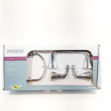 MOEN Genta 3-Piece Bath Set Towel Bar Paper Holder Towel Ring Polished Chrome