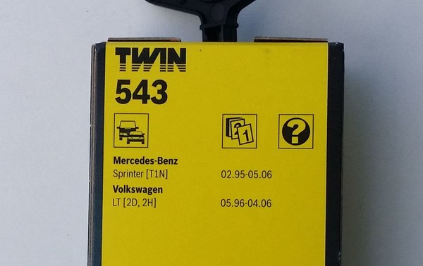 Bosch Wischerblatt Twin 543 Scheibenwischer FüR Mercedes Benz, Volkswagen-image