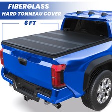 6ft 4-fold Fiberglass Hard Tonneau Cover For 2024-2026 Toyota Tacoma Truck Bed 6ft 4-fold Fiberglass Hard Tonneau Cover For 2024-2026 Toyota Tacoma Truck Bed