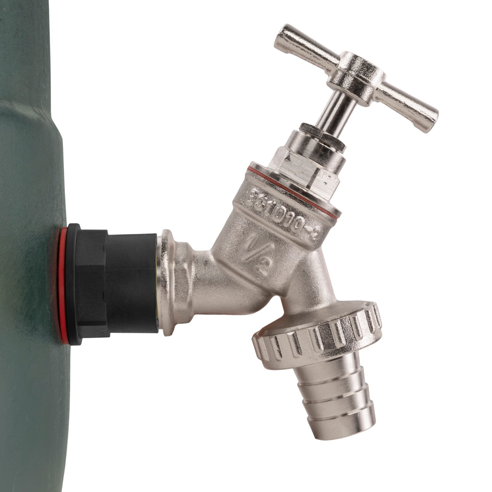 1/2"" (21mm hole) adaptor/connector+tap for water butts/rain barrel & water tanks