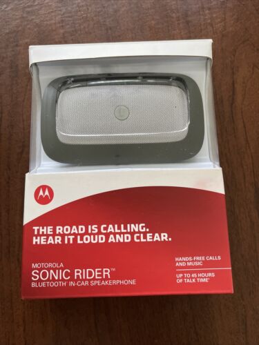 Motorola Sonic Rider Bluetooth Wireless In-Car Speakerphone 45 Hours Talk NIB - Imagen 1 de 2