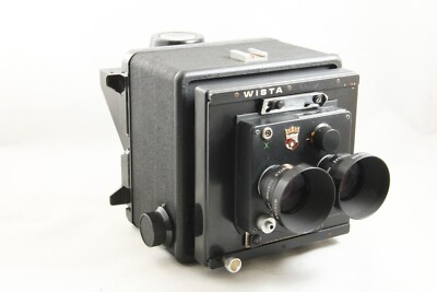 Wista 4x5 TLR ID Stereo Camera Wistar 130mm F5.6 Lens and Back