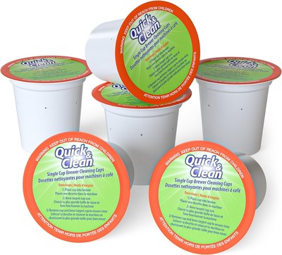 Quick & Clean [6-Pack] Keurig Cleaning Pods - K Cup Cleaner Pod For Keurig - 2.0