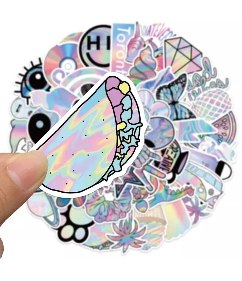 VSCO Pastel Style Stickers 50pk VSCO Cartoon Mixed Fun Stickers FREE SHIPPING - Image 3 of 4